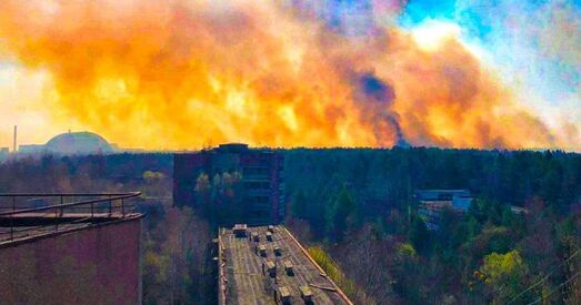 У гадавіну катастрофы на ЧАЭС у зоне адчужэння працягваюцца пажары