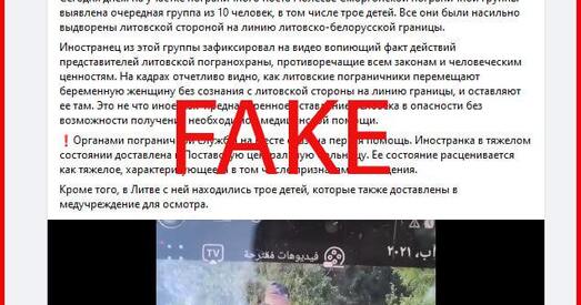 Літва зняпраўдзіла фэйк ад беларускіх памежнікаў