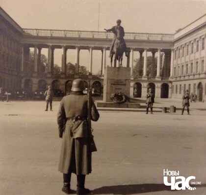 Нямецкі жаўнер у Варшаве Нямецкі жаўнер у Варшаве
