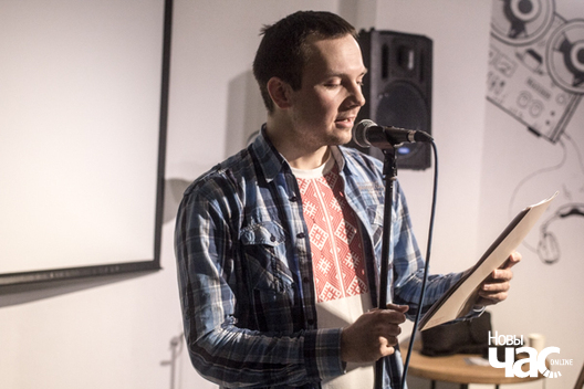 Ігар Хмара чытаў даволі кантрасныя вершы. Ягоны выбар паў на вершы Уладзіміра Караткевіча і творчасць Віктара Жыбуля Ігар Хмара чытаў даволі кантрасныя вершы. Ягоны выбар паў на вершы Уладзіміра Караткевіча і творчасць Віктара Жыбуля