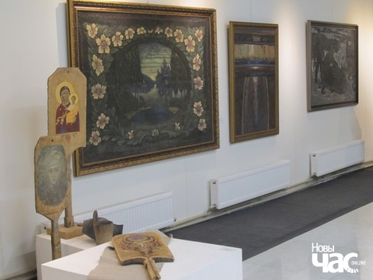 Фрагмент экспазіцыі А.Мары: інсталяцыя “Шляхамі Язэпа Драздовіча” Фрагмент экспазіцыі А.Мары: інсталяцыя “Шляхамі Язэпа Драздовіча”