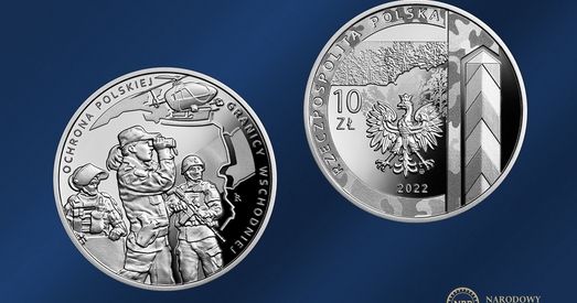 «Абарона ўсходняй мяжы Польшчы». У Польшчы выпусцілі манету, прысвечаную міграцыйнаму крызісу