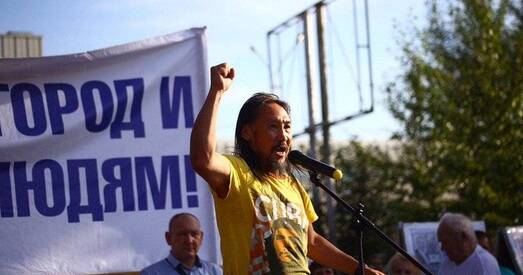 Іркуцкія паліцэйскія затрымалі прыхільнікаў шамана Габышава, якія ідуць на Маскву