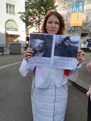 Ганна Баран на акцыі салідарнасці з палітвязнямі ў Цюрыху. Фота Вольгі Класкоўскай Ганна Баран на акцыі салідарнасці з палітвязнямі ў Цюрыху. Фота Вольгі Класкоўскай