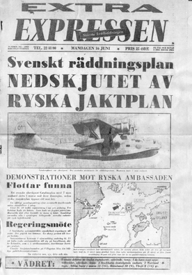 Газета «Extra Express» за 16 чэрвеня 1952 года Газета «Extra Express» за 16 чэрвеня 1952 года
