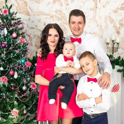 Вадзім Худык з сям'ёй Вадзім Худык з сям'ёй