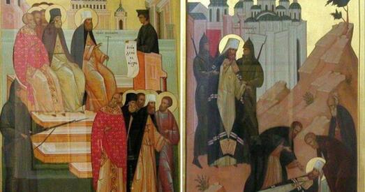 З кафедральнага сабора ў Гродне прыбралі абразы навамучанікаў бальшавіцкага рэжыму