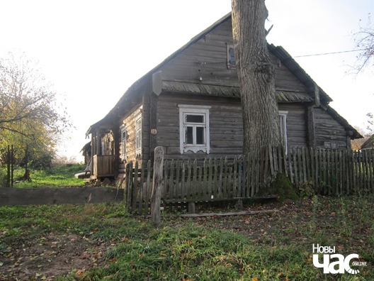 Хатка ў вёсцы Аксаміты, адкуль забралі Мацвея Купрыянавіча і дзе жыла сям'я Хатка ў вёсцы Аксаміты, адкуль забралі Мацвея Купрыянавіча і дзе жыла сям'я