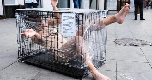 Акцыю супраць катаванняў у Маскве спынілі «рабочыя з Сярэдняй Азііі»