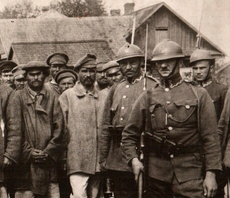 Польскія салдаты і беларускія сяляне Польскія салдаты і беларускія сяляне