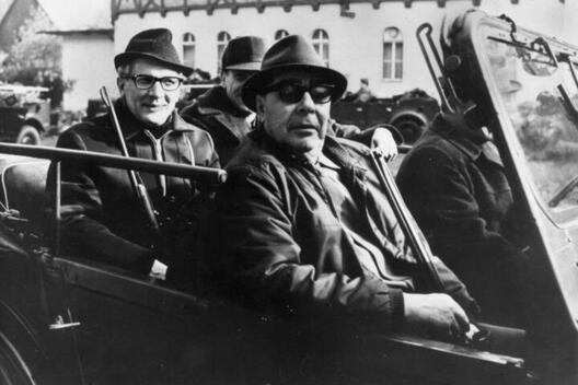 Леанід Брэжнеў (справа) у ГДР у 1971 годзе. Фота: German Federal Archive Леанід Брэжнеў (справа) у ГДР у 1971 годзе. Фота: German Federal Archive