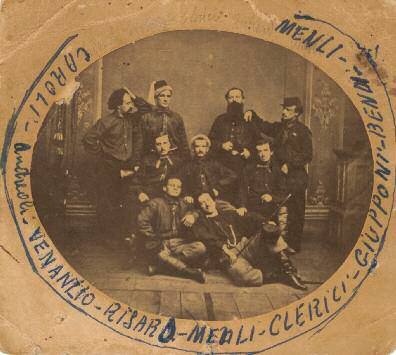 Здымак групы італьянскіх добраахвотнікаў з г.зв. "Легіёна Гарыбальдзі", які дзейнічаў на польскай тэрыторыі Рэчы Паспалітай падчас паўстання 1863 г. Гістарычны музей Бергама (Італія) Здымак групы італьянскіх добраахвотнікаў з г.зв. "Легіёна Гарыбальдзі", які дзейнічаў на польскай тэрыторыі Рэчы Паспалітай падчас паўстання 1863 г. Гістарычны музей Бергама (Італія)