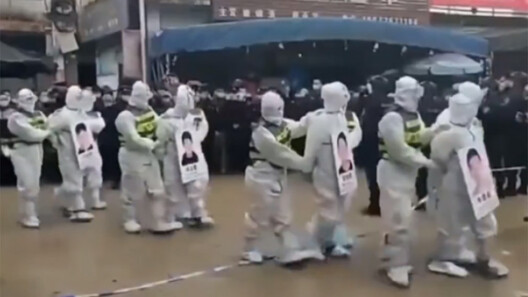 "Марш ганьбы". Скрыншот з відэа "Марш ганьбы". Скрыншот з відэа