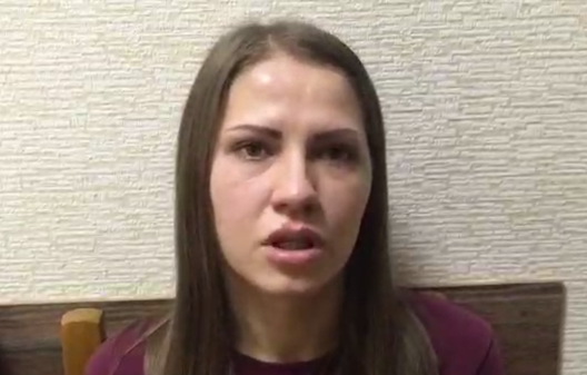 Міхно Ганна. Скрыншот з пакаяльнага відэа ГУБАЗ. Міхно Ганна. Скрыншот з пакаяльнага відэа ГУБАЗ.