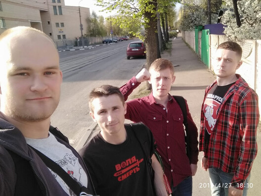 Іван Мірончык, Дзяніс Урбановіч, Віталь Трыгубаў і Арцём Кляпец. Фота з сацыяльных сетак. Іван Мірончык, Дзяніс Урбановіч, Віталь Трыгубаў і Арцём Кляпец. Фота з сацыяльных сетак.