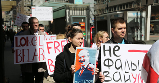 Мітынг салідарнасці ў Нью-Ёрку (фота, відэа)