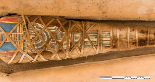 Археолагі знайшлі ў Егіпце мумію з пазалочанай маскай