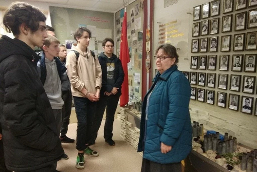 Людміла Галубенка ў музеі. Фота: mgatk.by Людміла Галубенка ў музеі. Фота: mgatk.by