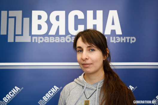 Праваабаронца Наста Лойка. Фота: Юля Сакалоўская Праваабаронца Наста Лойка. Фота: Юля Сакалоўская