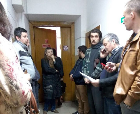У судзе над Наталляй Папковай. Фота Уладзіміра Вялічкіна У судзе над Наталляй Папковай. Фота Уладзіміра Вялічкіна