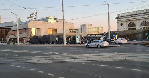 Затрыманні ў Мінску на чыгуначным вакзале