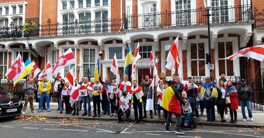 Акцыя беларусаў Лондана