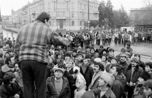Дэманстрацыя 16 снежня ў Тымішаары Дэманстрацыя 16 снежня ў Тымішаары