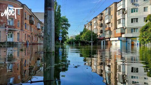 Падтоплены раён Херсону Падтоплены раён Херсону