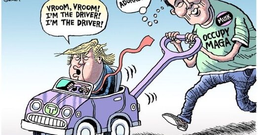 Ілан Маск у карыкатурах