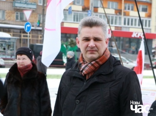 ПЮрась Губарэвіч на пікеце 18 студзеня 2018 г. Фота Арцёма Лявы ПЮрась Губарэвіч на пікеце 18 студзеня 2018 г. Фота Арцёма Лявы