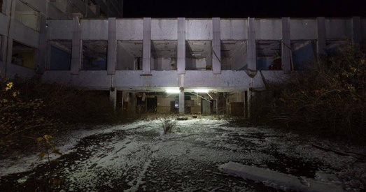 У закінутым горадзе ўпершыню запалілі святло