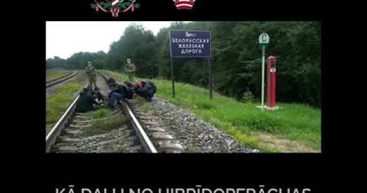 Сілавікі з аўтаматамі і з шчытамі: Мінабароны Латвіі апублікавала відэа з беларускай мяжы