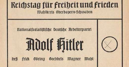 Рэферэндум — адзін з галоўных інструментаў тыранаў і захопнікаў. І ў Гітлера былі свае «рэферэндумы»