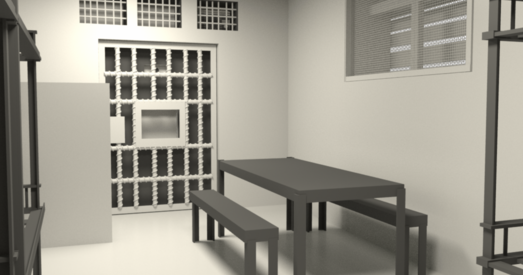 Мастачка зрабіла 3D-мадэль камеры, у якой утрымлівалі палітычных