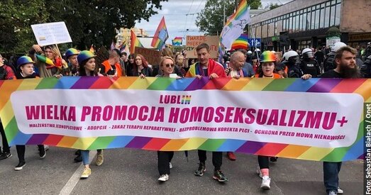 Праціўнікі ЛГБТ-маршу ў Любліне спрабавалі заблакаваць шэсце