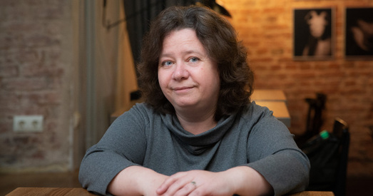 Ганна Севярынец; абедзьве мае дачкі на Акрэсціна