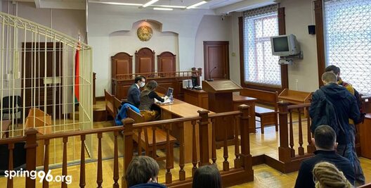 Юлія Якубовіч перад працэсам 9 красавіка. Фота: spring96.org Юлія Якубовіч перад працэсам 9 красавіка. Фота: spring96.org