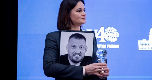 Святлана Ціханоўская прысвяціла сваю прэмію беларускім палітвязням