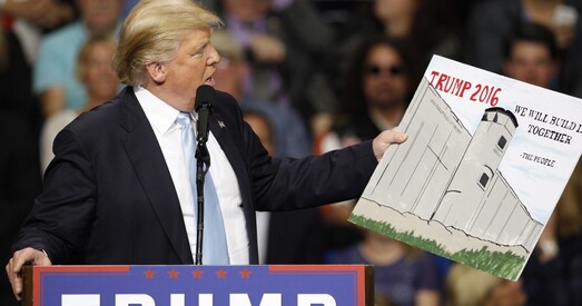 Трамп папрасіў чатыры мільярды долараў на будаўніцтва сцяны з Мексікай