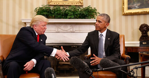 Трамп абвінаваціў людзей Абамы ва ўцечках інфармацыі з Белага дому