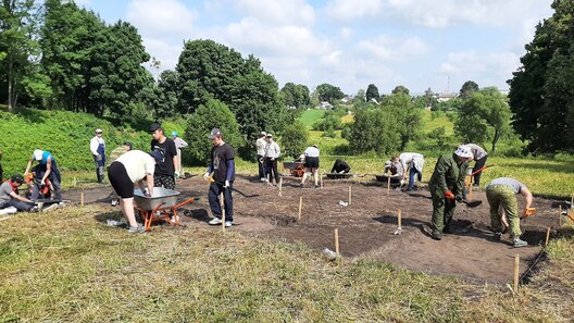 Раскопкі ў Старым Менску. Фота: nasb.gov.by Раскопкі ў Старым Менску. Фота: nasb.gov.by
