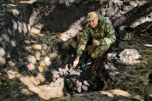 Раскопкі ў Старым Менску. Фота: nasb.gov.by Раскопкі ў Старым Менску. Фота: nasb.gov.by