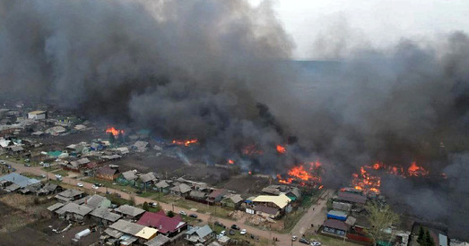 У Краснаярскім краі пажары знішчаюць вёскі