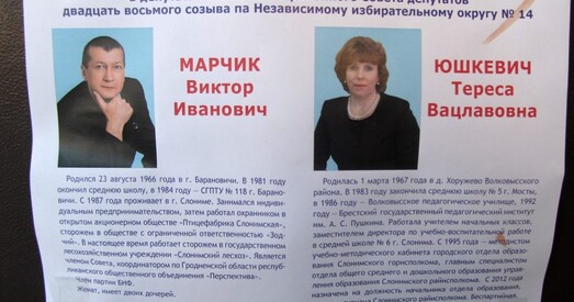 З перадвыбарчай улёткі кандыдата ад БНФ выкраслілі службу ў дэсанце
