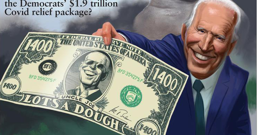 Дасье ў карыкатурах: Халява ад Байдэна