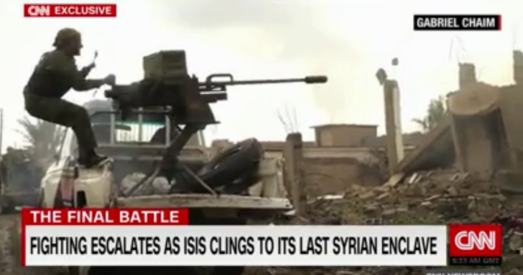 CNN паказала кадры апошней бітвы ІДІЛ у Сірыі