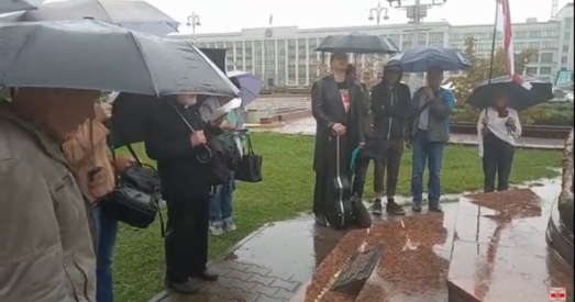 Каля Чырвонага Касцёлу адбылася малітва за незалежнасць Беларусі