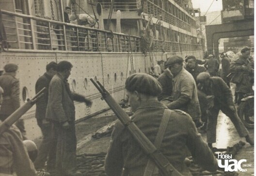 Жаўнеры Падхалянскай брыгады накіроўваюцца ў Нарвік Жаўнеры Падхалянскай брыгады накіроўваюцца ў Нарвік