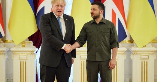 Борыс Джонсан заклікаў падтрымліваць Украіну