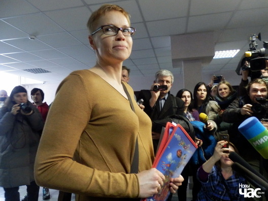 Марына Золатава ў час суда па «справе БелТА» Марына Золатава ў час суда па «справе БелТА»